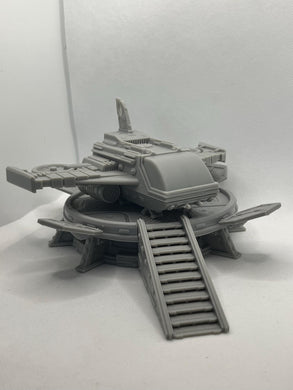 Spaceport Landing Pad Terrain Set: 32mm Sci-Fi Terrain, ABS-Like Resin, Cyberpunk RPG