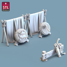 Load image into Gallery viewer, Archery Range/Axe Throwing/Shooting Targets/Training Ground - Tabletop Terrain | Scatter Terrain | Dungeons and Dragons | Pathfinder RPG
