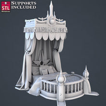 Load image into Gallery viewer, Royal Court Terrain Miniature Set: 32mm Resin Throne Room
