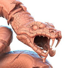 Load image into Gallery viewer, Giant Snake Miniature Set | Undead Snake | Ghoul Snake | Poisonous Snake | DnD | Dungeons and Dragons | 5e | Scatter Terrain
