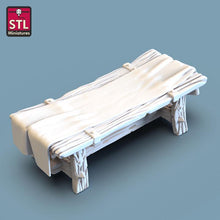 Load image into Gallery viewer, Dinner Table/Tavern/Food Tables - Tabletop Terrain | Scatter Terrain | Miniatures Terrain | Dungeons and Dragons | Pathfinder | RPG Terrain
