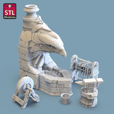 Blacksmith Props/Blacksmith Shop/Forge- Tabletop Terrain | Scatter Terrain | Dungeons and Dragons | Pathfinder |Terrain RPG