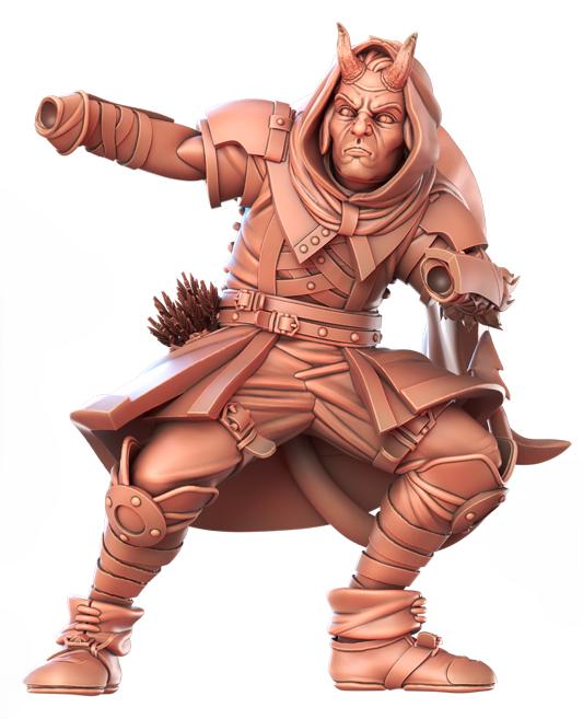 Rangers of Shadow Deep Miniature E2: 32mm Resin Ranger, D&D, Pathfinder