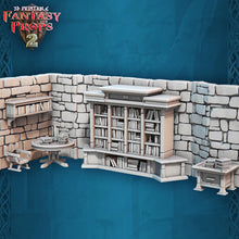 Load image into Gallery viewer, Tavern Miniature Set 5 | Tavern Reception | Inn Set | Bar Set | Ale House | DnD 5E | Tabletop Terrain | Scatter Terrain | DnD | Pathfinder
