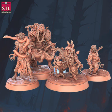 Swamp Zombie Miniature Set | Decayed Zombie | Undead | Curse of Strahd | 32mm | RPG | Dungeons and Dragons | 5e DnD | Pathfinder