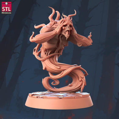 Shadow Monster | Tortured Soul | Wraith Miniature | Shade | Smoke Monster | Demon | Darkness | Dungeons and Dragons | 5E | Pathfinder | 32mm