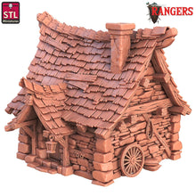 Load image into Gallery viewer, House Terrain, Cottage/Cabin Miniature: 32mm Resin, DnD, Rangers of Shadow Deep
