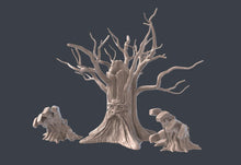 Load image into Gallery viewer, Grandfather Tree Terrain Set| Sentient Tree | Awakened Tree | Forest Scatter Terrain | Deku Tree | Dungeons and Dragons | 32mm | 5e | DnD
