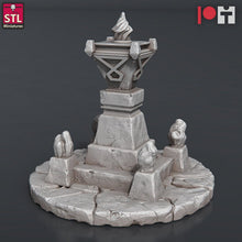 Load image into Gallery viewer, Dwarven Mine Set: Resin Dwarf Miner Camp - 32mm DnD Terrain
