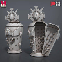 Load image into Gallery viewer, Inquisitor Miniature Set | Armored Carriage/Wagon | Iron Maiden | Torture Wheel | Scatter Terrain | Dungeons and Dragons | DnD 5e | RPG
