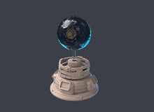 Load image into Gallery viewer, Spaceport Terrain Set 2: Sci-Fi Terrain, Holographic Planet Monitor, 32mm RPG, Cyberpunk
