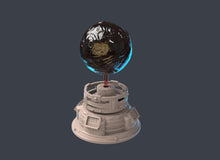 Load image into Gallery viewer, Spaceport Terrain Set 2: Sci-Fi Terrain, Holographic Planet Monitor, 32mm RPG, Cyberpunk
