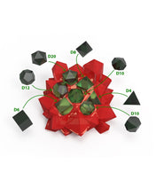 Load image into Gallery viewer, LED Crystal Dice Shrine: Translucent Dice Display for RPG
