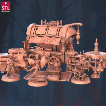 Load image into Gallery viewer, Flying Carpet Vendor: 32mm Resin Miniature - Dungeons and Dragons RPG
