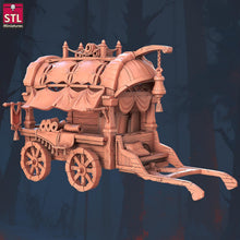 Load image into Gallery viewer, Flying Carpet Vendor: 32mm Resin Miniature - Dungeons and Dragons RPG
