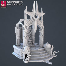 Load image into Gallery viewer, Royal Court Terrain Miniature Set: 32mm Resin Throne Room
