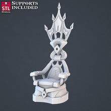 Load image into Gallery viewer, Royal Court Terrain Miniature Set: 32mm Resin Throne Room
