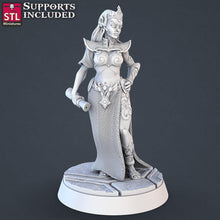 Load image into Gallery viewer, Royal Court Miniature Set | Throne Room | Royalty | Nobleman/Noblewoman Set | Guard | Knight | 5e Tabletop Terrain/DnD/Miniatures/Pathfinder
