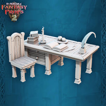 Load image into Gallery viewer, Tavern Miniature Set 3: 32mm Resin Inn Bedroom Terrain for DnD 5E
