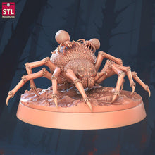 Load image into Gallery viewer, Giant Spider Miniature Set: 32mm Resin, Dungeons and Dragons
