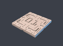Load image into Gallery viewer, Spaceport Set 3: Sci-Fi Terrain, Modular Spaceport Landing Pad - 32mm RPG, Cyberpunk Barricades
