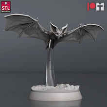 Load image into Gallery viewer, Vampire Bat Miniature Set: Giant Bat, 32mm Resin RPG Model, D&amp;D, Pathfinder
