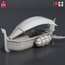 Load image into Gallery viewer, Airship Skiff - Flying Boat/Ship - Airship Cutter - Pirate RPG | Storm King's Thunder | Dungeons and Dragons | 5e |Pathfinder
