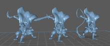 Load image into Gallery viewer, Tabaxi Assassin Set | Cat Folk | Rogue | Fighter | Monk | Dnd Miniatures | DnD 5e | Dungeons and Dragons | RPG
