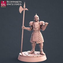 Load image into Gallery viewer, City Guard Set - Guard Patrol - Ballista - Guard Commander - Message Board - Bounty Board - Tabletop Terrain/DnD/Miniatures /DnD/Pathfinder
