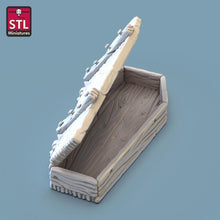 Load image into Gallery viewer, Bone Piles | Coffins | Death Marker | Bone Markers | Tabletop Terrain | Scatter Terrain| Miniatures Terrain | Dungeons and Dragons | RPG
