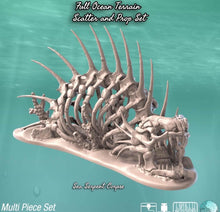 Load image into Gallery viewer, Sea Monster Bones | Pirate Terrain | Underwater | Dungeons and Dragons | 32mm
