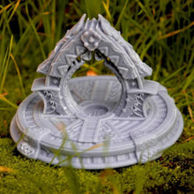 Load image into Gallery viewer, Crystal Portal/Elven Portal Terrain - Tabletop Scatter Terrain | Dungeons and Dragons | 32mm Scale
