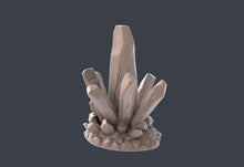 Load image into Gallery viewer, Crystal Terrain Set | Underdark | Throne | Stalagtite | Stalagmite | Cavern Terrain | Dungeons and Dragons | RPG | 32mm | 5e
