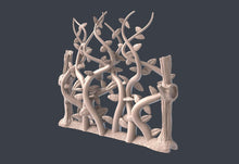 Load image into Gallery viewer, Forest Vine Wall Terrain Set | Vine Wall with magnet holes | Forest Portal | Vine Wall Terrain | Dungeons and Dragons | 32mm | 5e | DnD
