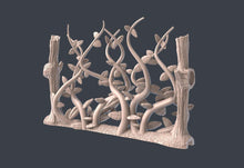 Load image into Gallery viewer, Forest Vine Wall Terrain Set | Vine Wall with magnet holes | Forest Portal | Vine Wall Terrain | Dungeons and Dragons | 32mm | 5e | DnD
