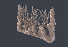 Load image into Gallery viewer, Ocean Terrain Set 2 | Coral Wall w/ holes for Magnets | RPG Scatter Terrain | Dungeons and Dragons | 32mm
