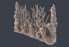Load image into Gallery viewer, Ocean Terrain Set 2 | Coral Wall w/ holes for Magnets | RPG Scatter Terrain | Dungeons and Dragons | 32mm
