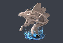 Load image into Gallery viewer, Giant Eel | Sea Monster | Sea Serpent | Ocean Miniature | Underwater | Dungeons and Dragons Terrain

