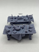 Load image into Gallery viewer, Dinner Table/Tavern/Food Tables - Tabletop Terrain | Scatter Terrain | Miniatures Terrain | Dungeons and Dragons | Pathfinder | RPG Terrain
