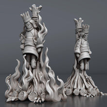 Load image into Gallery viewer, Rioter Miniature Set: Protesters, ABS-Like Resin, Townsfolk, Barricade Terrain, D&amp;D, Pathfinder
