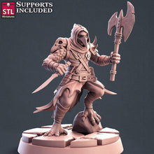 Load image into Gallery viewer, Kenku Miniatures Set | Aarakocra Set | Kenku Ranger | Kenku Mount | Axebeak | Kenku Diorama | Tabletop Terrain | DnD | Miniatures | DnD 5E
