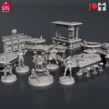 Load image into Gallery viewer, Casino Set | Gambling Set | Card Game | Dice Game | Roulette | Blackjack | Rogue | Gambler | Scatter Terrain | Dungeons and Dragons | RPG
