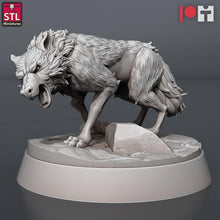 Load image into Gallery viewer, Werewolf Miniatures | Werewolves | Wolf Miniatures | Wolves | Dire Wolves | Wild Dogs | Curse of Strahd | DnD | Dungeons and Dragons | RPG
