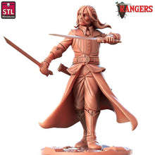 Load image into Gallery viewer, Rangers of Shadow Deep Companion Miniatures, 32mm Resin, DnD Mini, Archer, Barbarian, Guardsman, Tracker, Savage, Recruit
