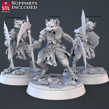 Load image into Gallery viewer, Gnoll Miniature Set | Jackal Set | Gnolls | Hyena Men | Flind | Monster | 5th Edition/Tabletop Terrain/DnD/Miniatures /DnD/Pathfinder
