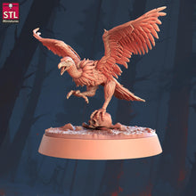 Load image into Gallery viewer, Vulture Miniature Set: 3D Printed Resin, RPG DnD 5e
