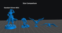 Load image into Gallery viewer, Vulture Miniature Set: 3D Printed Resin, RPG DnD 5e
