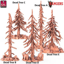 Load image into Gallery viewer, Pine Tree Terrain: 32mm Resin, DnD, Rangers of Shadow Deep
