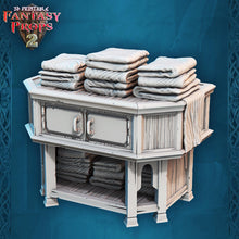Load image into Gallery viewer, Tavern Miniature Set 3: 32mm Resin Inn Bedroom Terrain for DnD 5E
