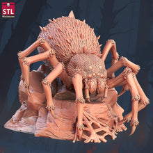 Load image into Gallery viewer, Giant Spider Miniature Set: 32mm Resin, Dungeons and Dragons
